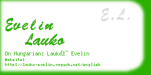 evelin lauko business card